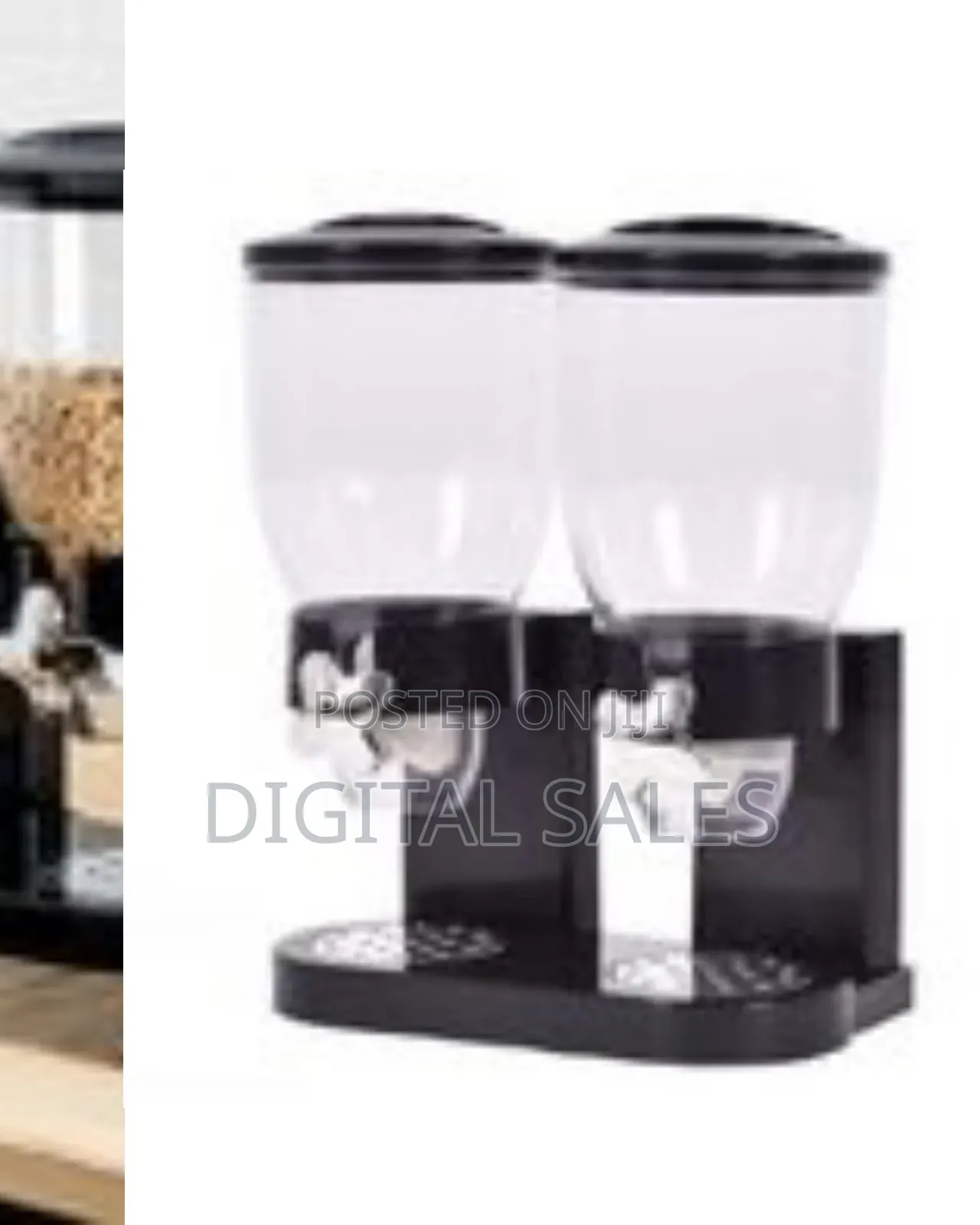 Double Kitchen Food Cereal Dispenser Storage