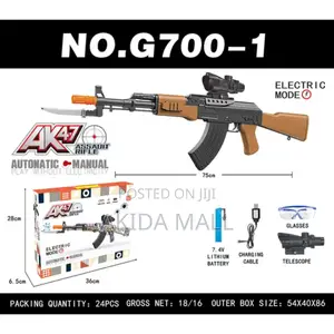 Kids Plastic Ak47 Electric Flash Toy Gun