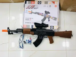 Kids Plastic Ak47 Electric Flash Toy Gun