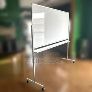 90x150cm Dry Erase Magnetic Whiteboard With Wheeled Stand