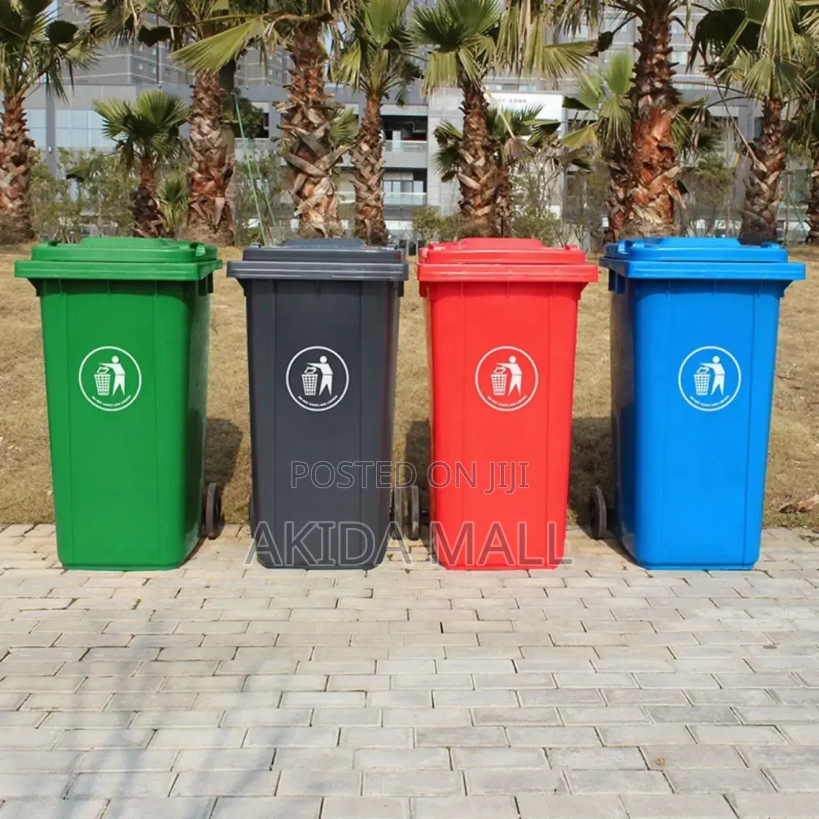 120litres Plastic Heavyduty Wastebin Dustbin With Wheels