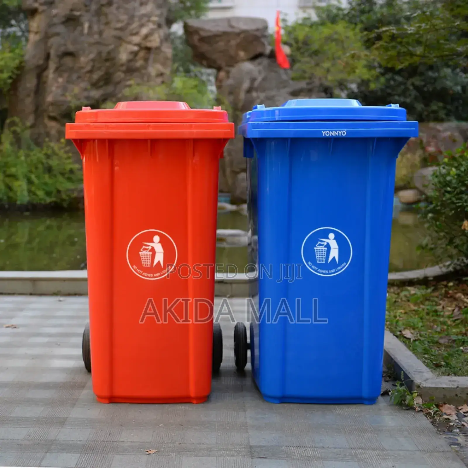 120litres Plastic Heavyduty Wastebin Dustbin With Wheels