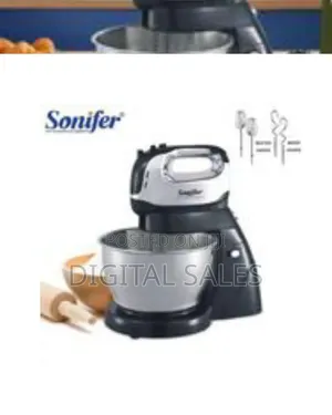 Sonifer 4l Electric Dough Hand Stand Mixer Food Processor With Bowl-