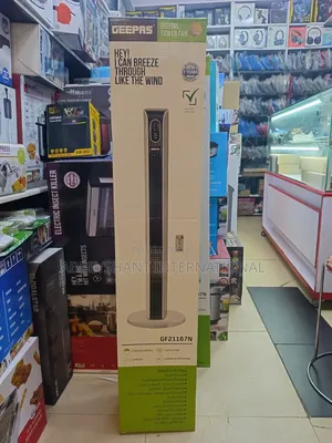 Geepas Tower Fan 50-Watt Motor Remote Tower Fan
