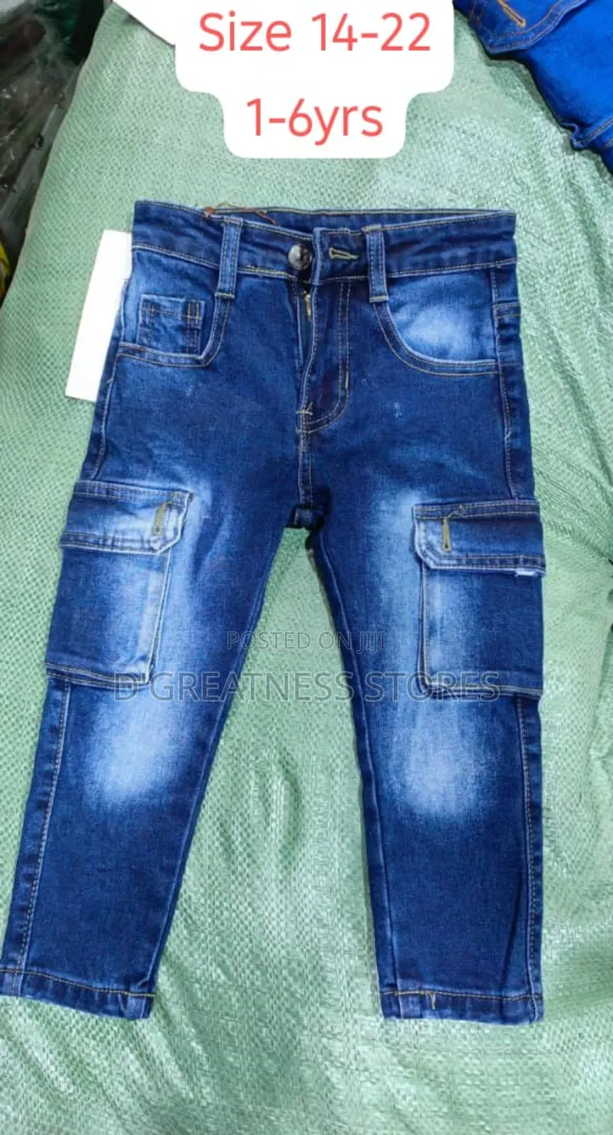 Boys Cargo Jeans (1-6yrs )