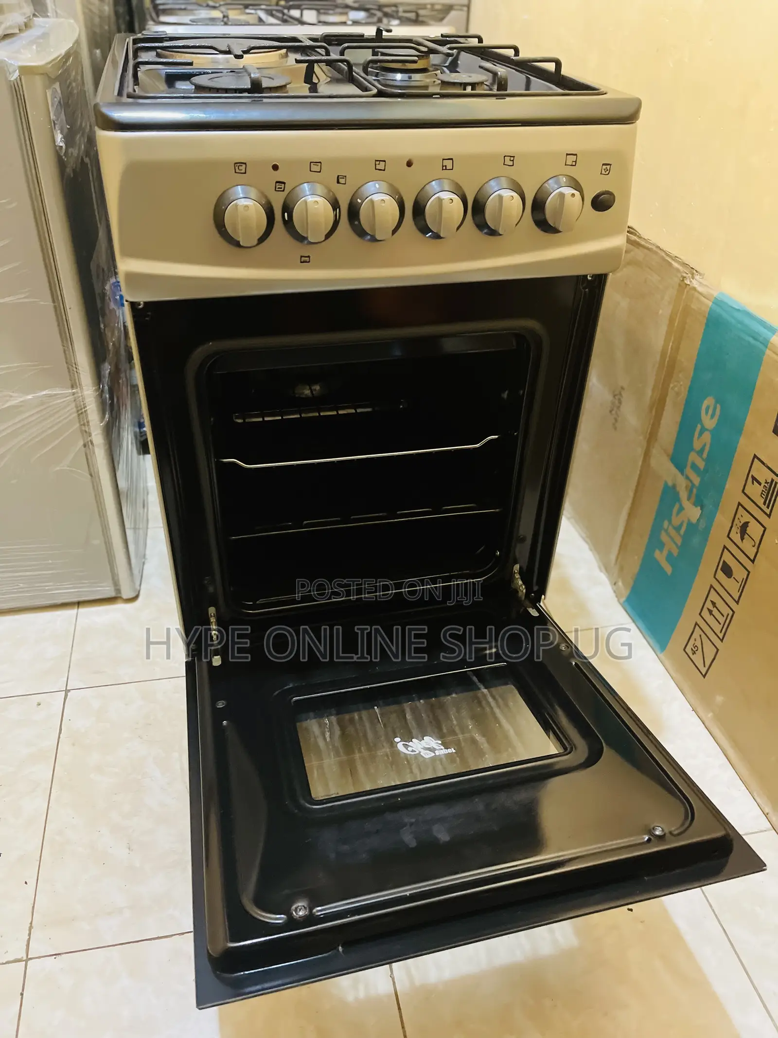 6nobs Superchef 3+1,Full Oven Electric Cooker and 3gas Burners