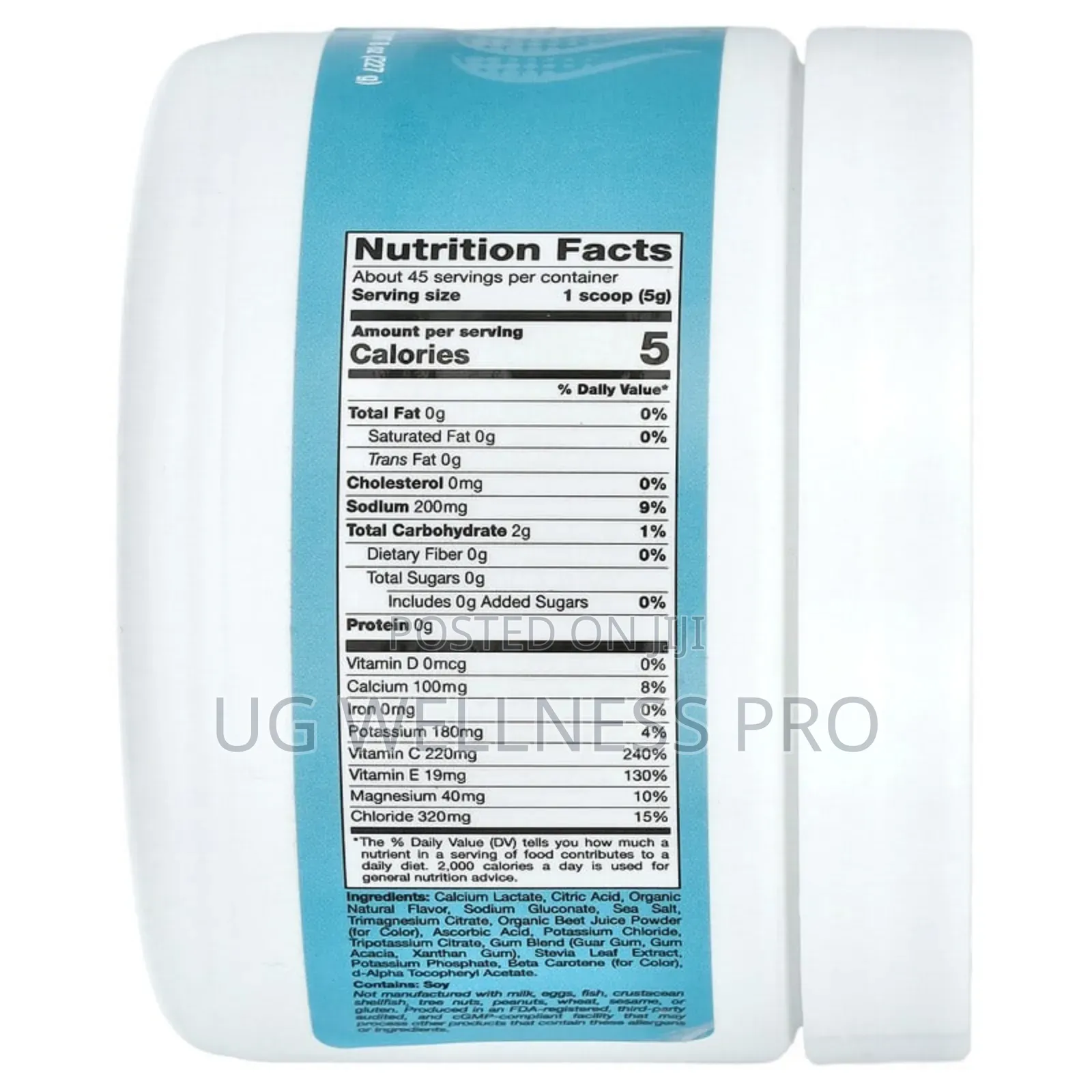 Hydrationup, Electrolyte Drink Mix With Calcium Tropical, 227g