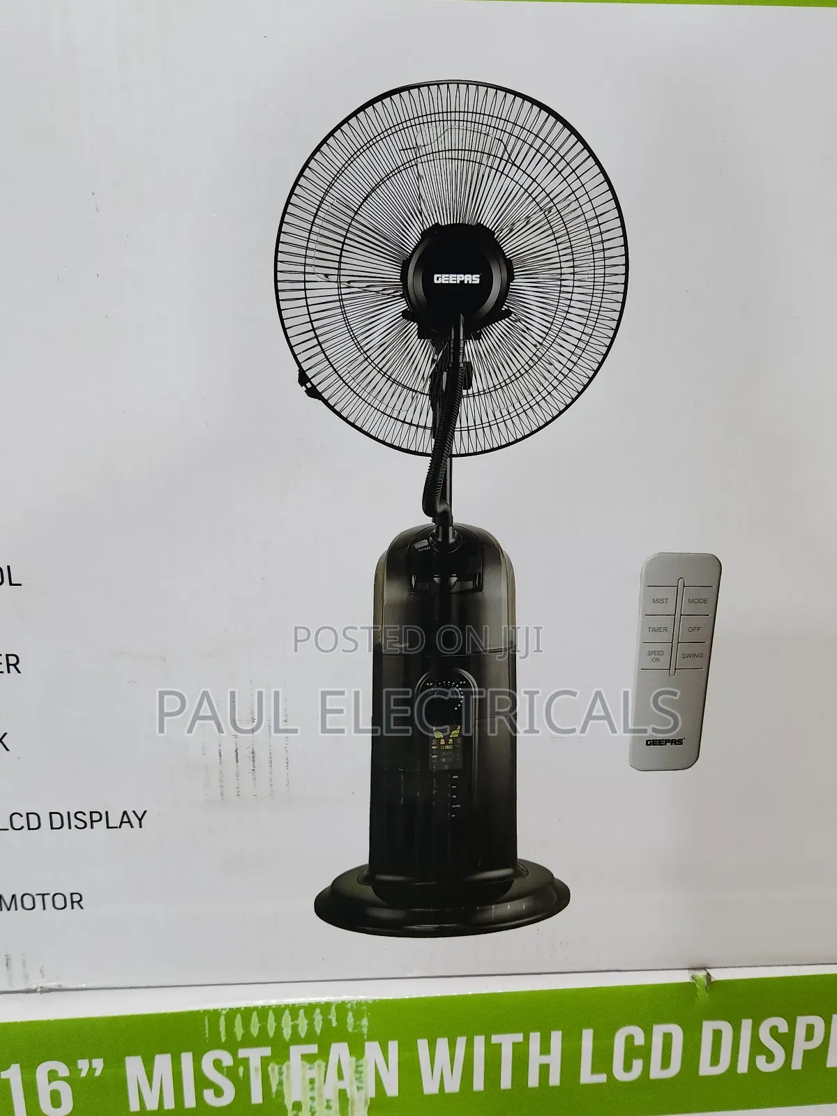 Geepas Mist Fan 16inch