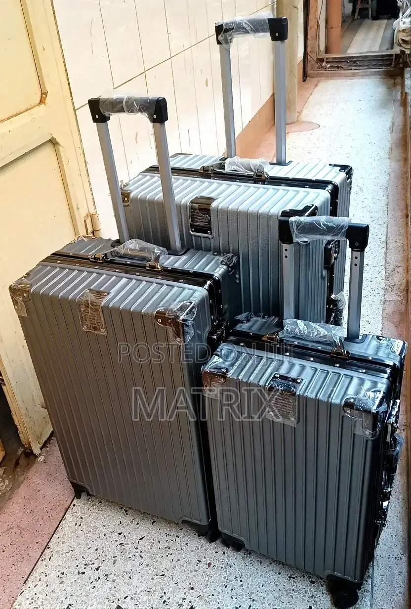 3 Pieces Aluminum Travel Cargo Suitcases