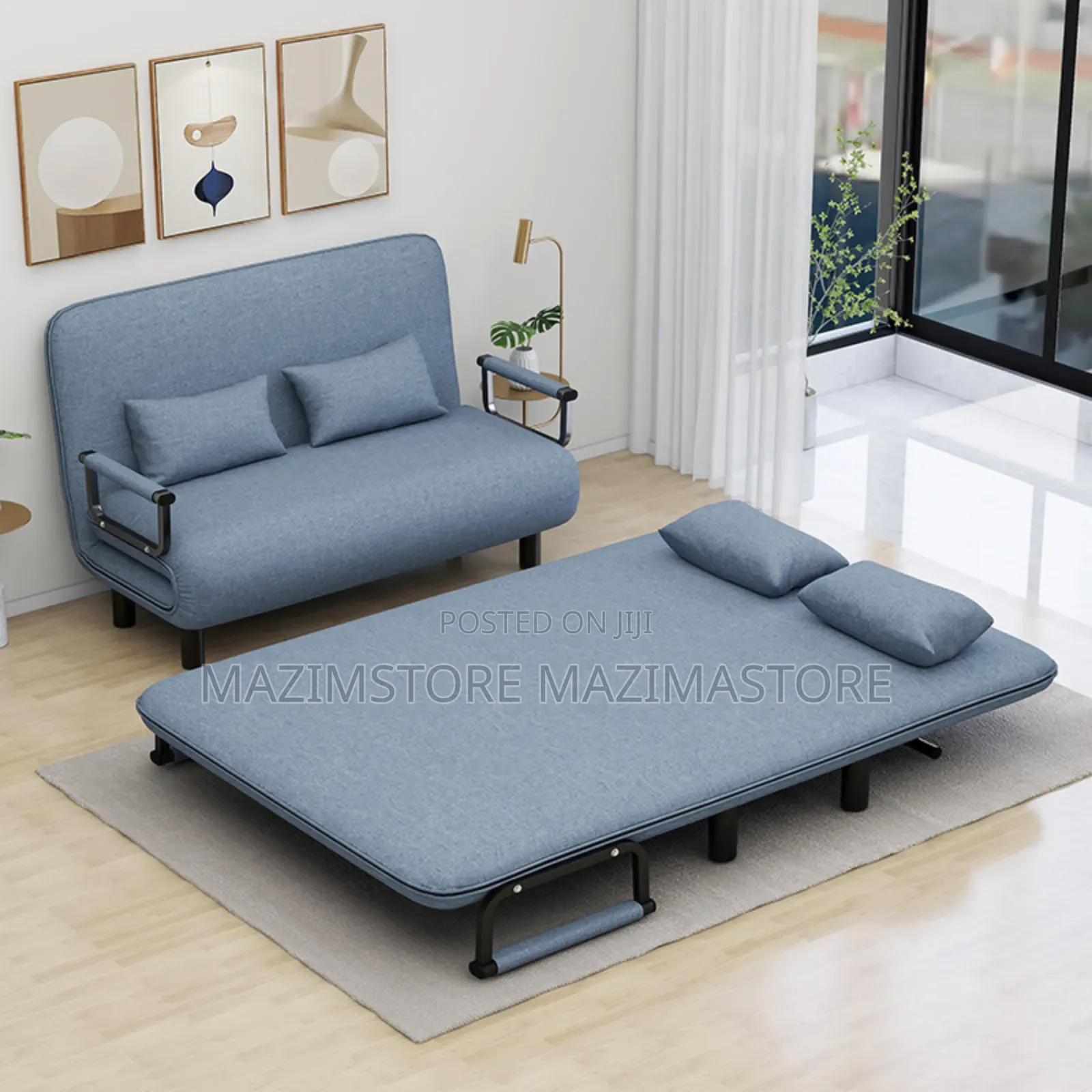Convertible Sofa Bed Foldable Sofa Chair Bed With Armrest