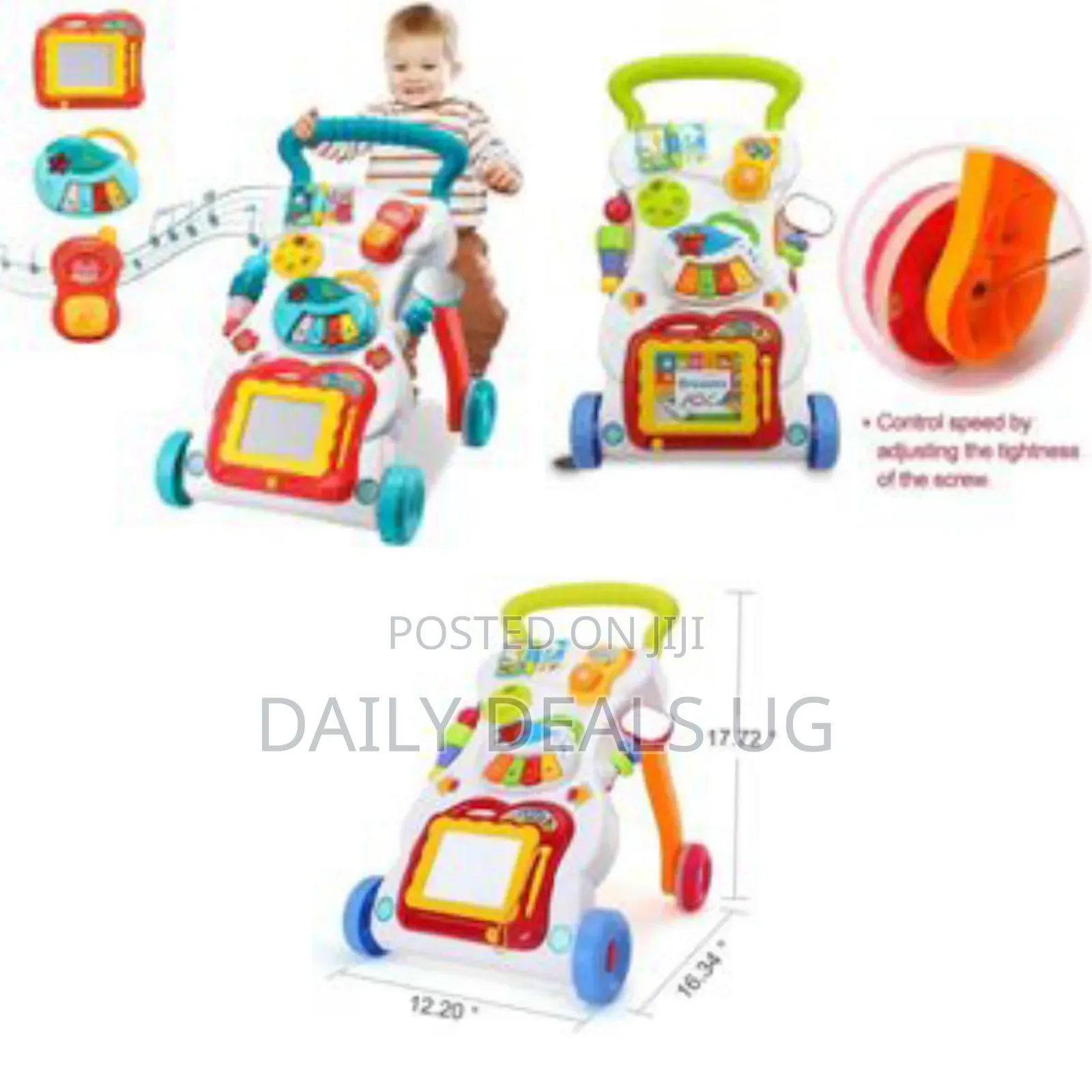 2 in 1 Baby Walker Sit to Stand Up Learning Walkers, Toddler Walking