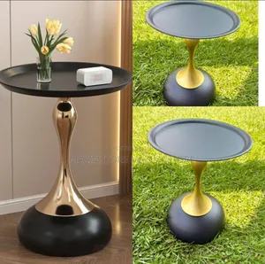 Bedside Coffee Table for Sitting Bedroom - Black