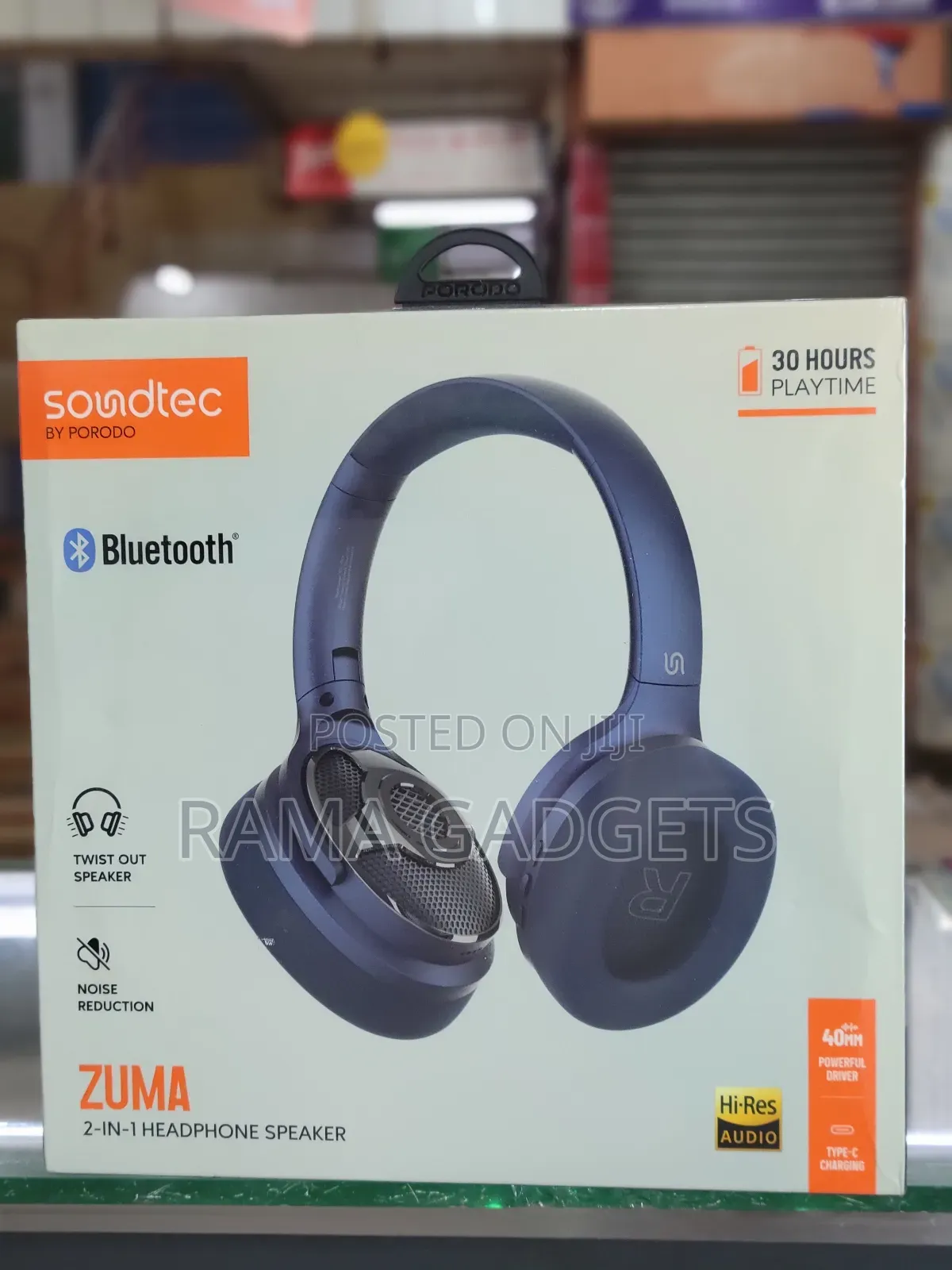 Porodo Soundtec Zuma 2-in-1 Headphone Speaker