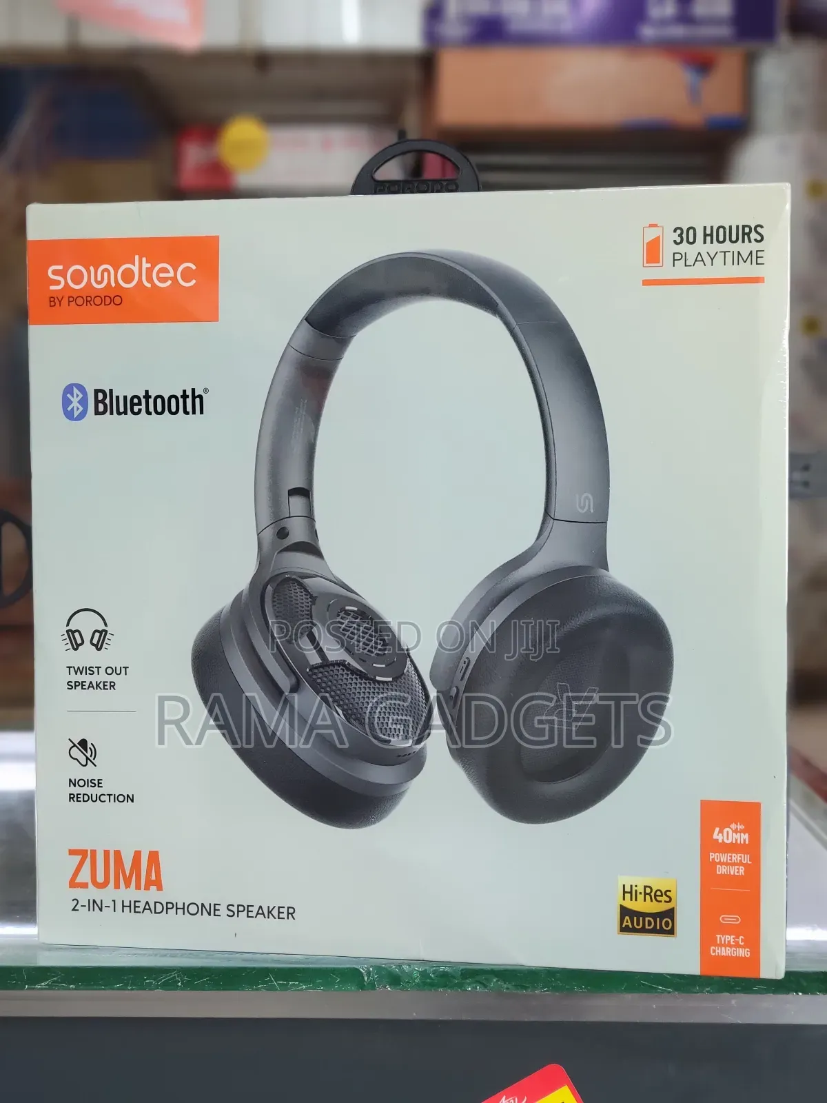 Porodo Soundtec Zuma 2-in-1 Headphone Speaker