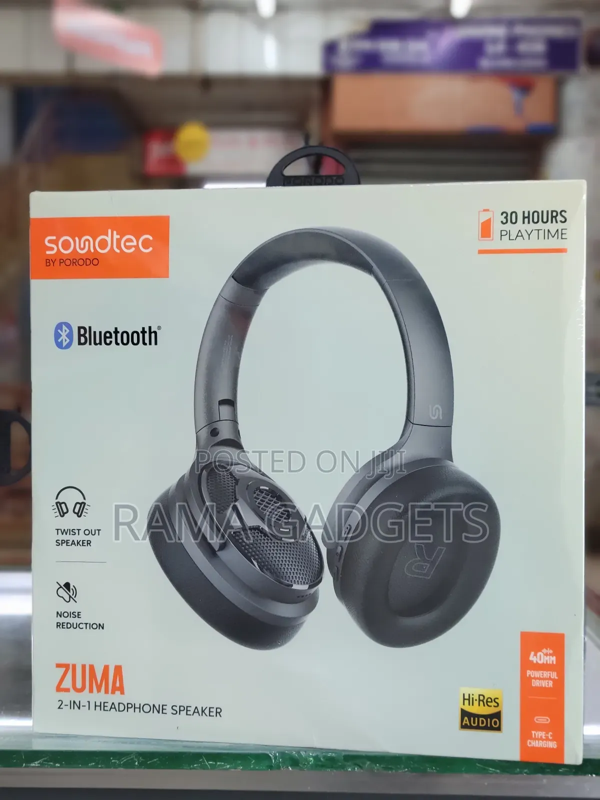 Porodo Soundtec Zuma 2-in-1 Headphone Speaker