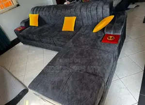 L Shaped Sofa/L Sofa Set With 2 Cap Holders