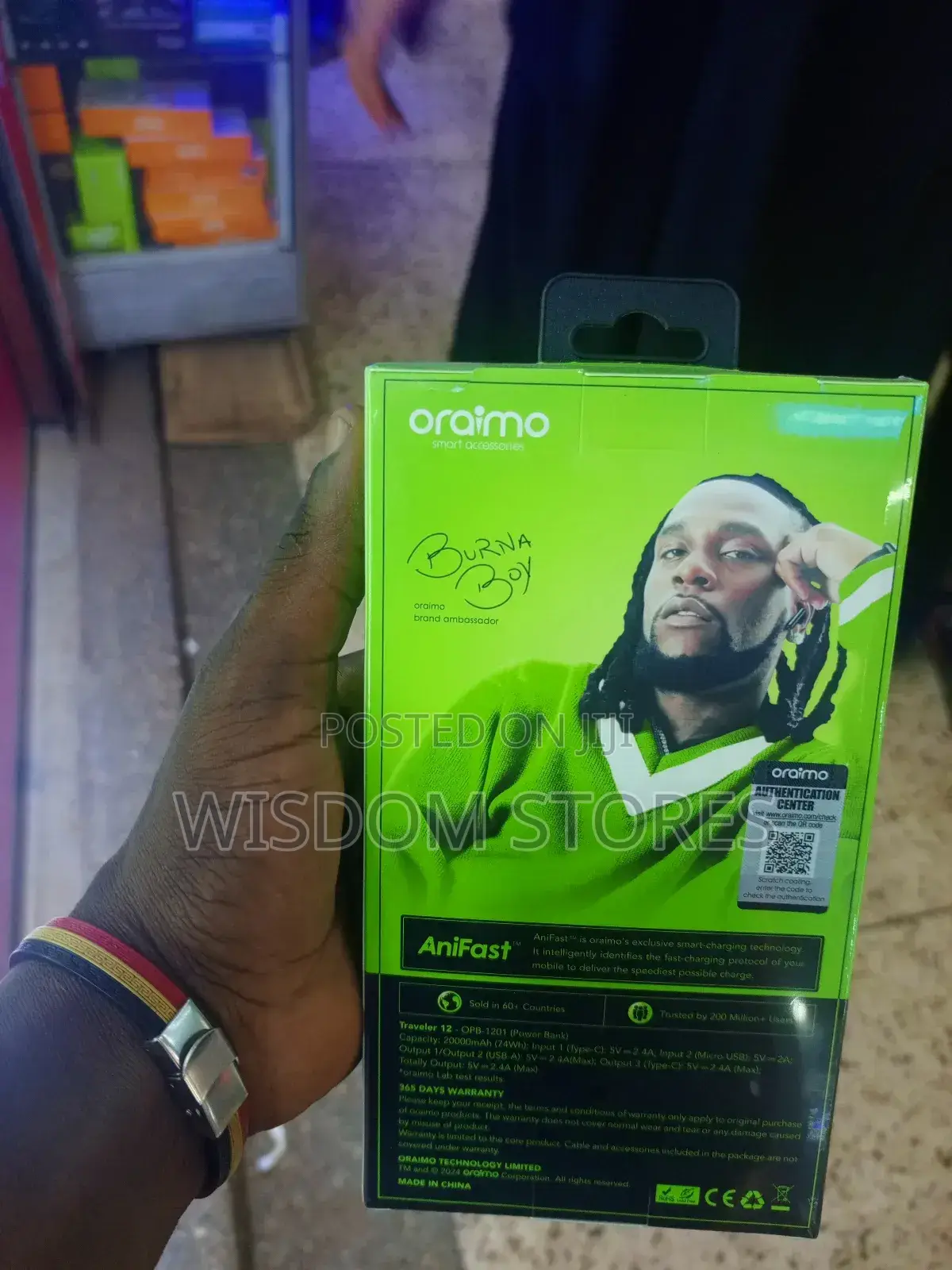 Oraimo 20000mah Power Bank.