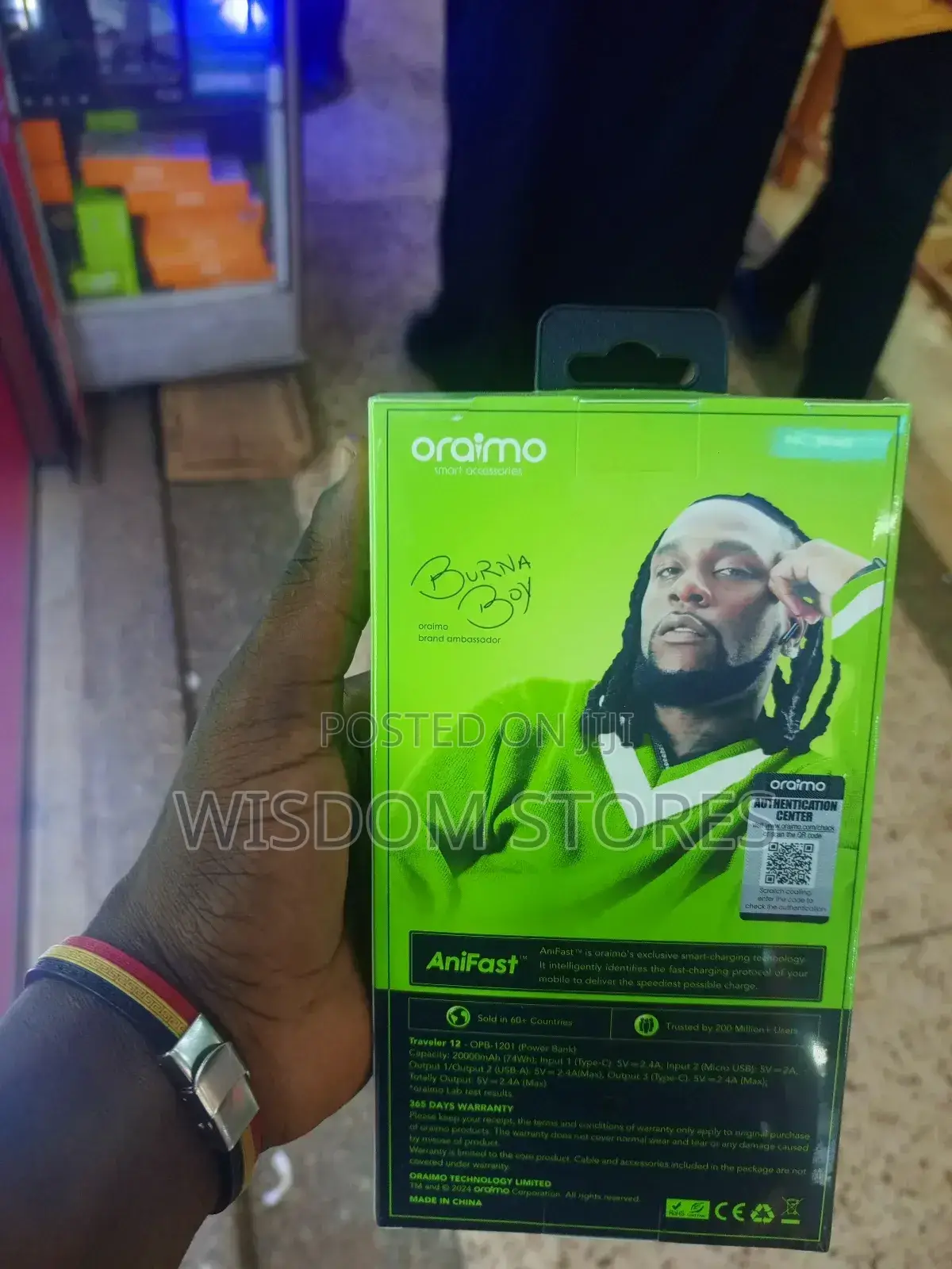 Oraimo 20000mah Power Bank.