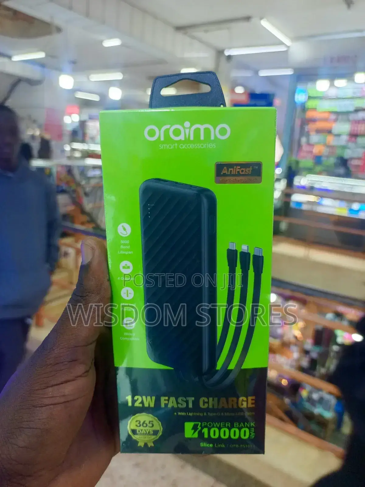 Oraimo Slice Link 10000mah 12w Power Bank.