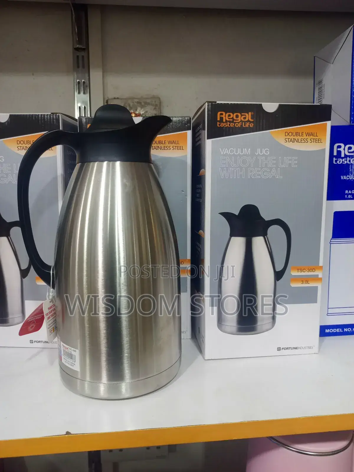 3l Double Wall Stainless Steel Vacuum Jug.