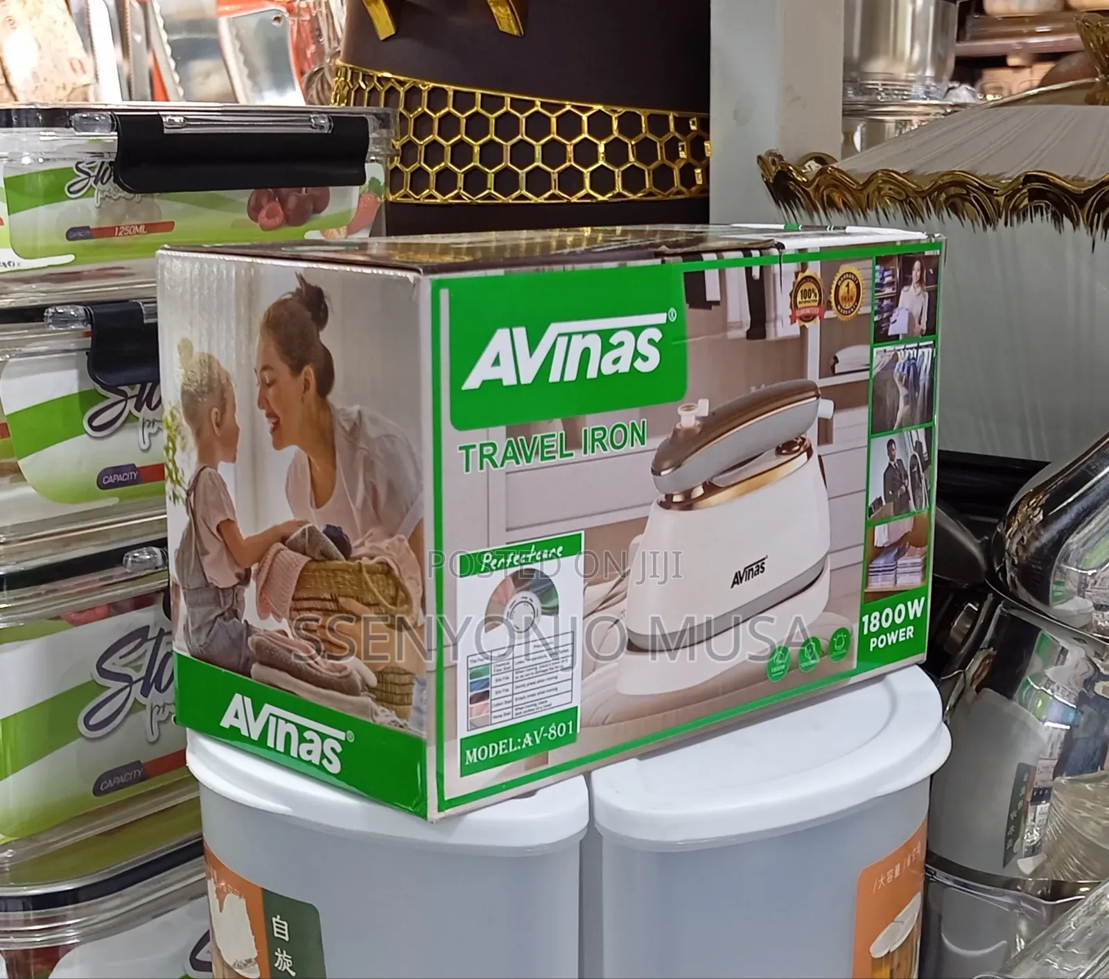 Avinas Av-801 Perfectcare 100% Travel Iron – 1800w Portable Steam Iron