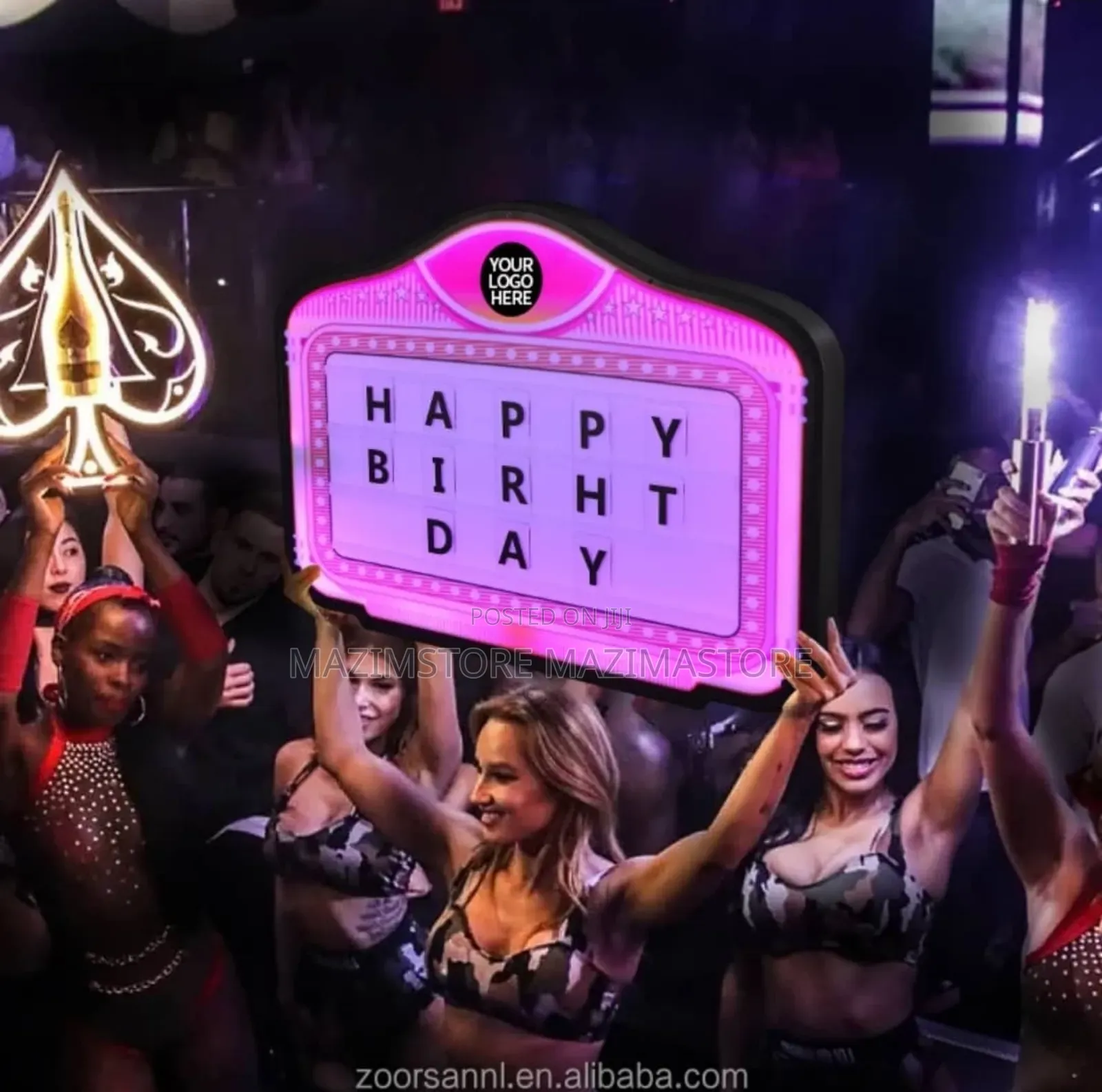 Happy Birthday Bar Light Marquee