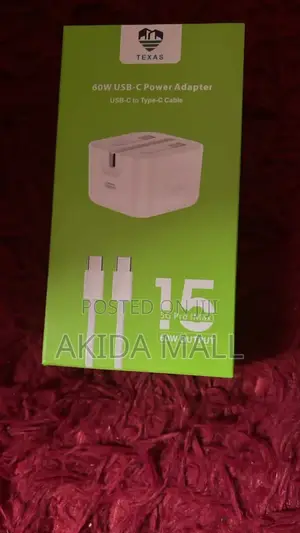 Texas 5g Pro Max Original 60w Usb-C to C Power Adapter Fast Charger