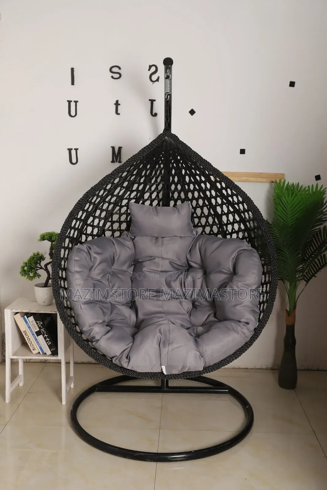 Egg Swing Chair Outdoor With Stand, Indoor Swing for Adults