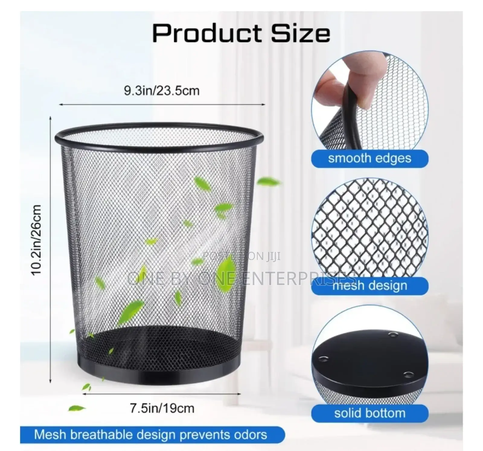 Mesh Metallic Waste Bins