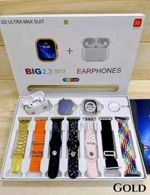 I20 Ultra 2 Max Suit 10-in-1 Smartwatch Set.