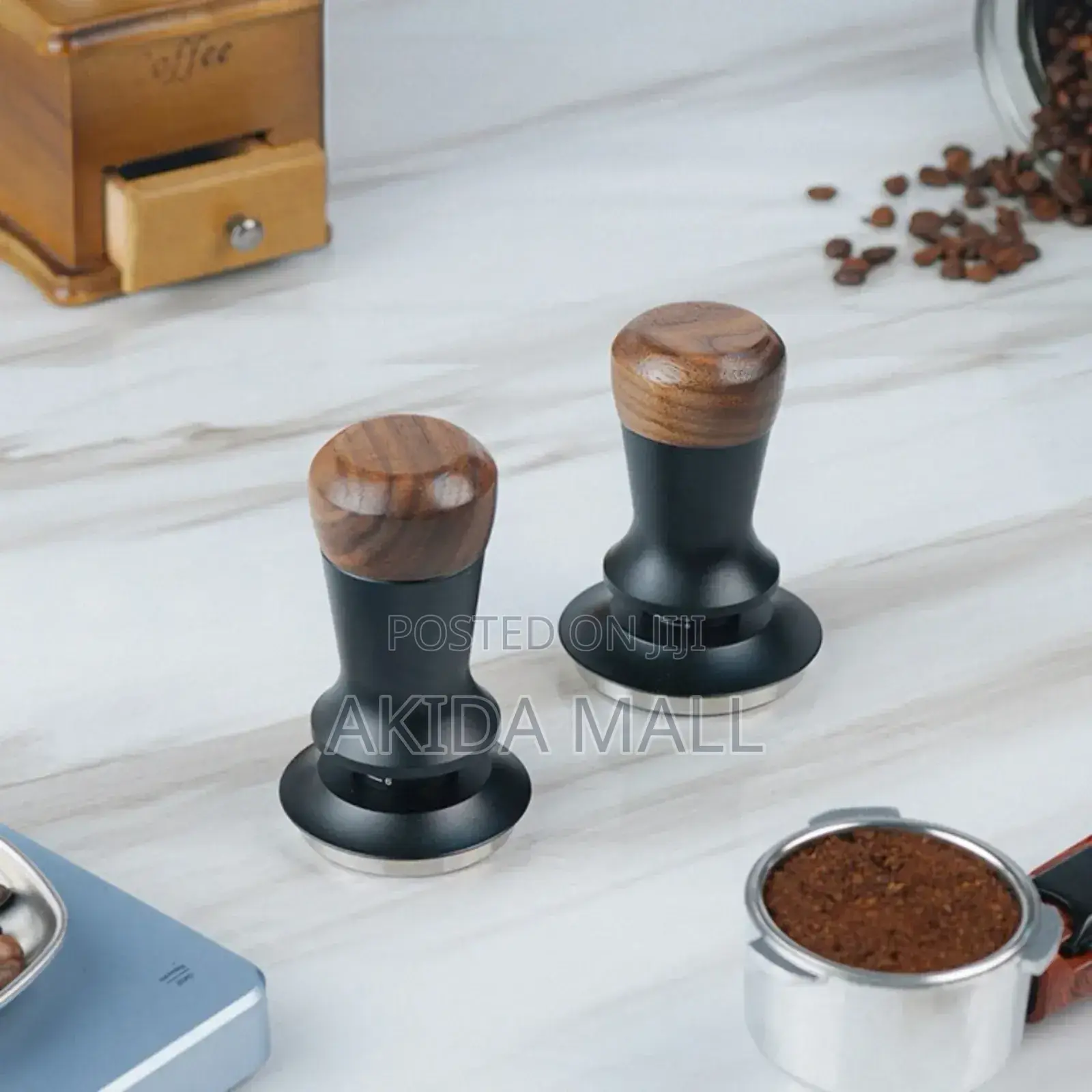 Coffee Tamper, a Tool Used to Compress Ground Coffee Into a Dense,