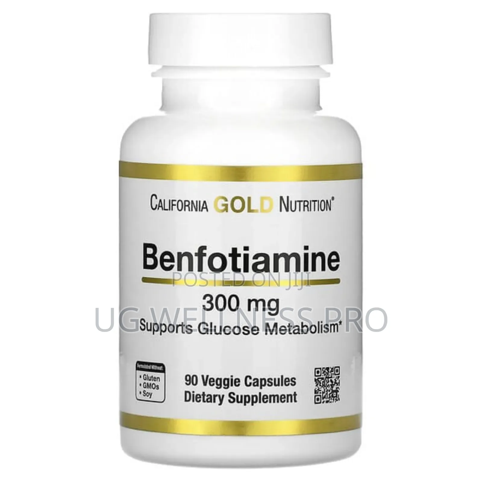 California Gold Nutrition, Benfotiamine, 300 Mg, 90 Veggie Capsules