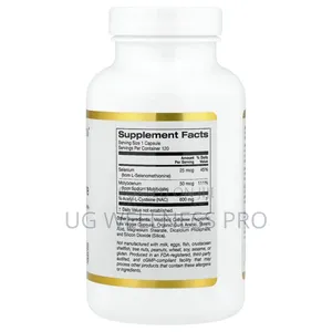 Nac N-Acetyl L-Cysteine 600mg 120 Veg Caps