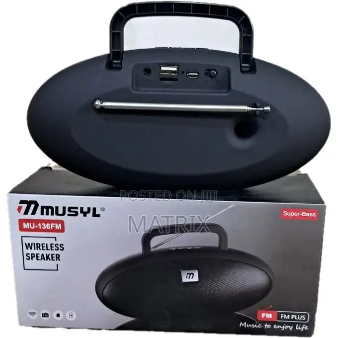 Musyl 136 Portable Bluetooth Speaker With Dynamic Bass