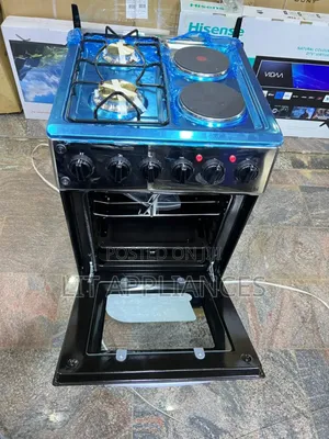 Saachi 50*50,2gas +2hotplates, Auto Ignition, Chicken Rotisserie.