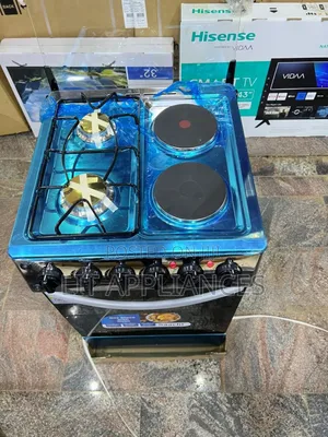 Saachi 50*50,2gas +2hotplates, Auto Ignition, Chicken Rotisserie.