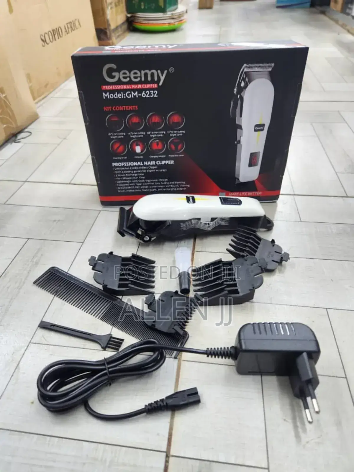 Geemy Professional Hair Clipper, Model: Gm-6232
