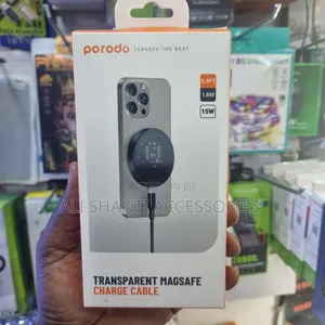 Transparent Magsafe Charger/Porodo Wireless Magsafe Charger 15w