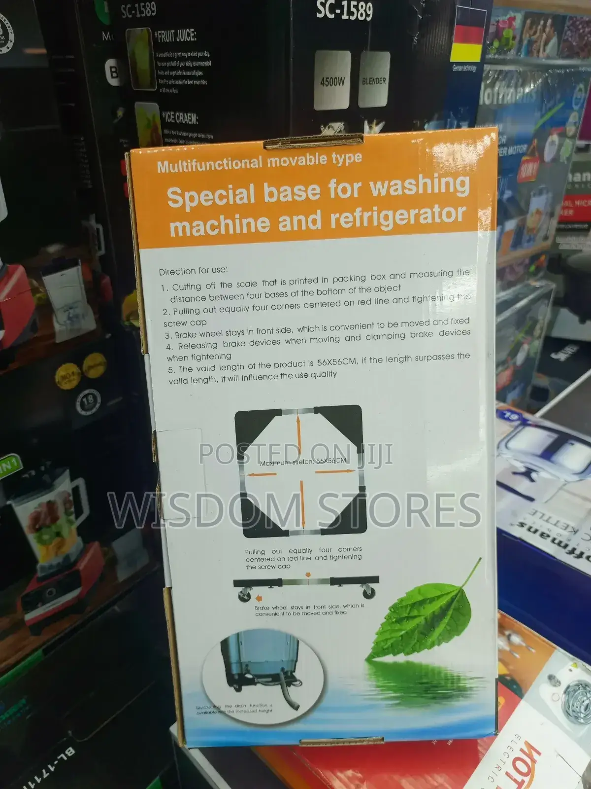 Adjustable, Movable Fridge Stand