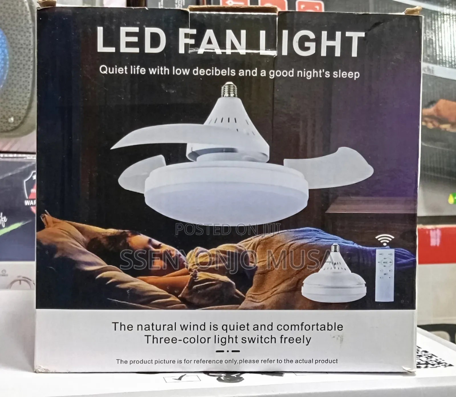 Invisible Led Ceiling Fan Light – Modern Fan Lamp With Remote Control