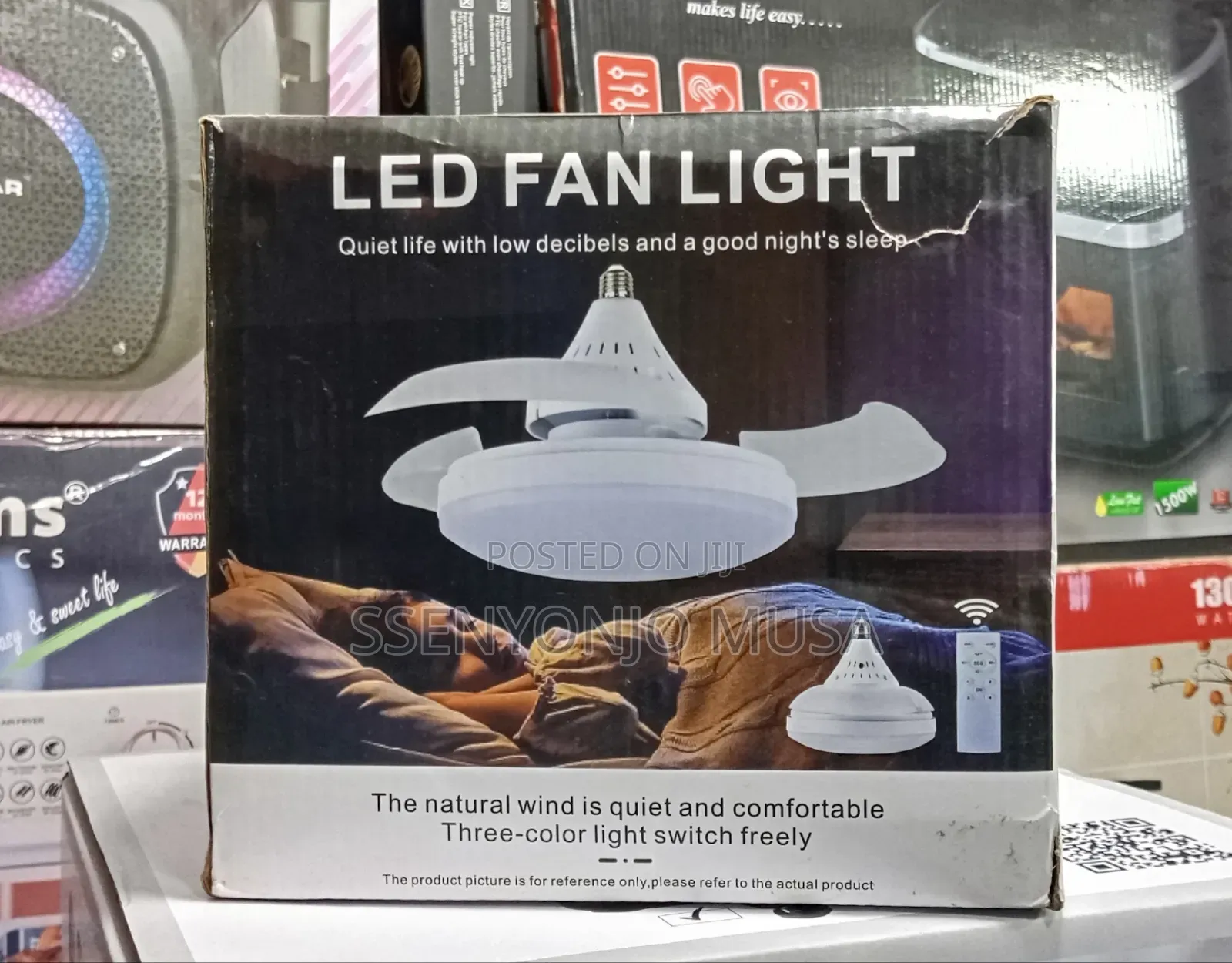 Invisible Led Ceiling Fan Light – Modern Fan Lamp With Remote Control
