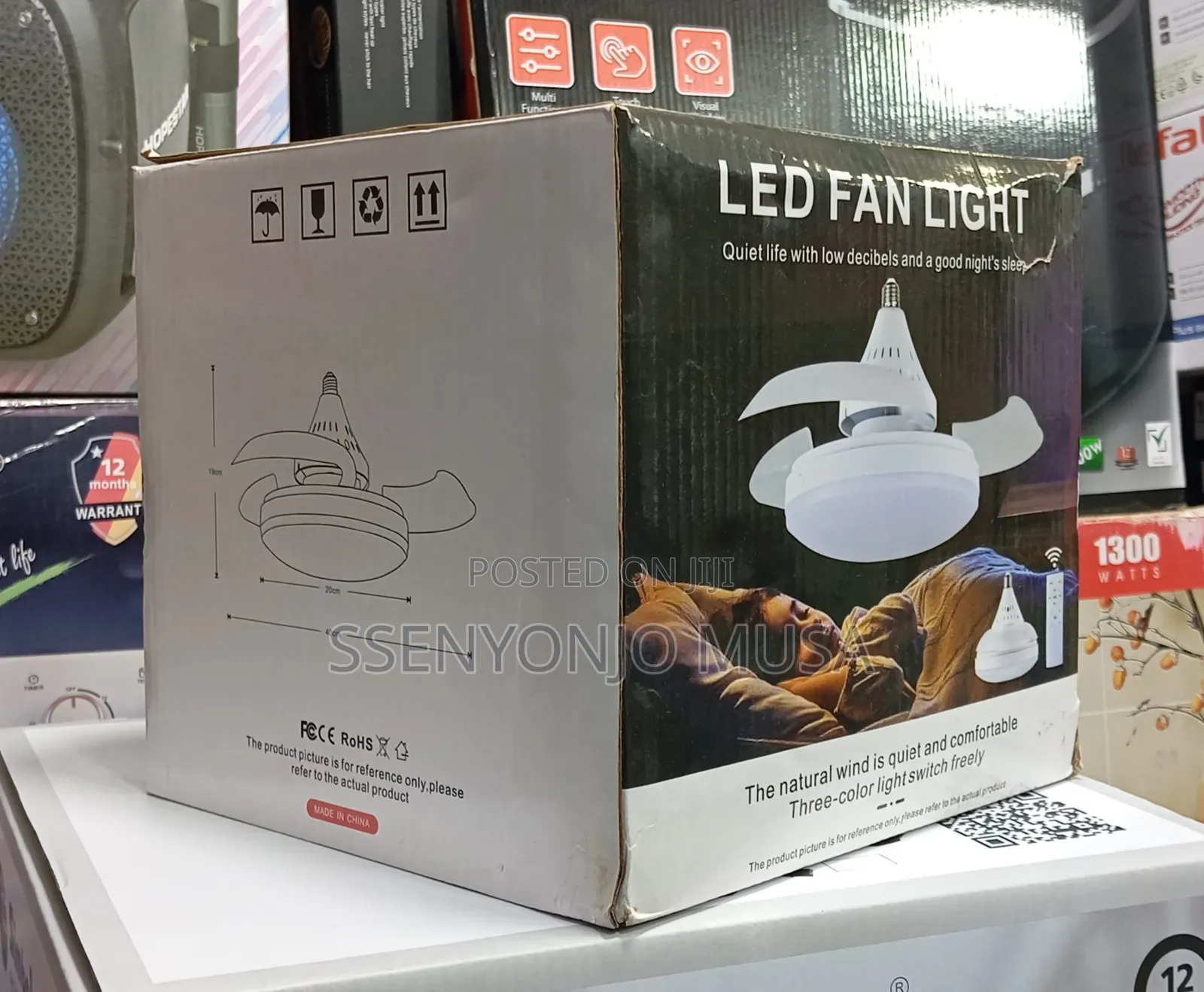 Invisible Led Ceiling Fan Light – Modern Fan Lamp With Remote Control