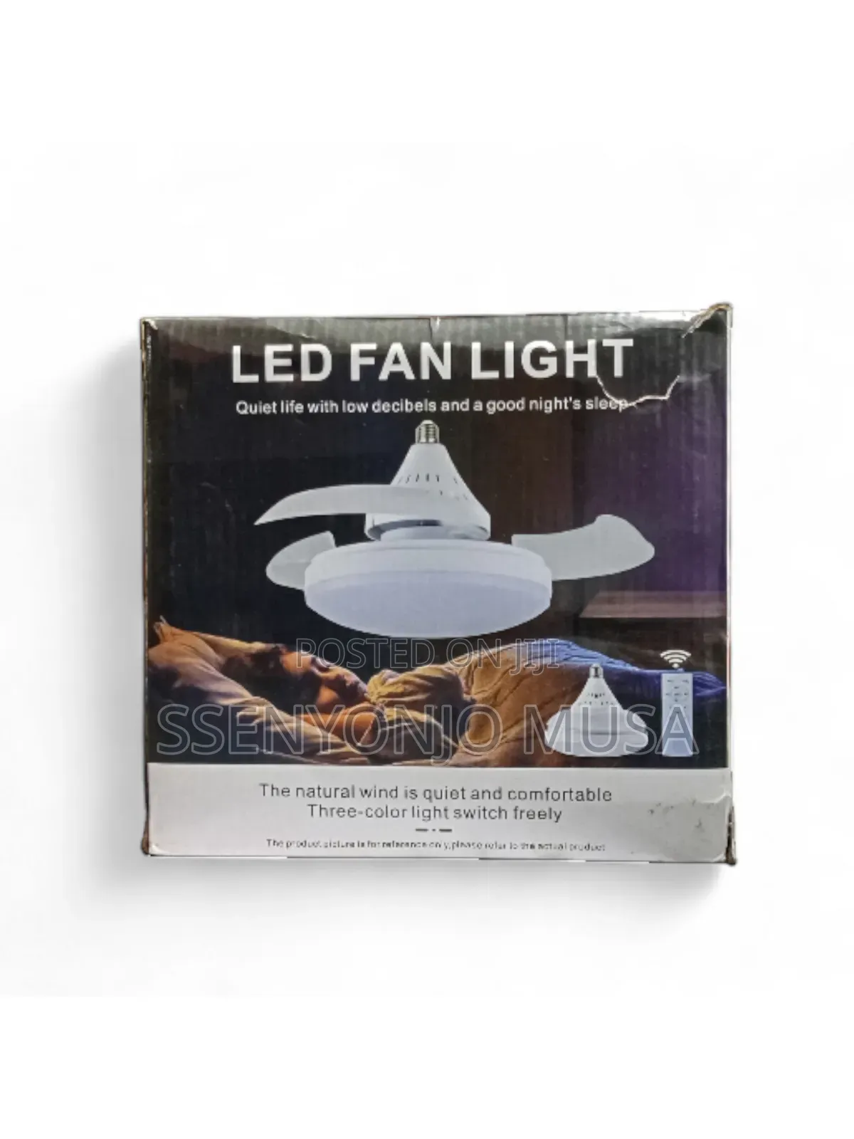 Invisible Led Ceiling Fan Light – Modern Fan Lamp With Remote Control