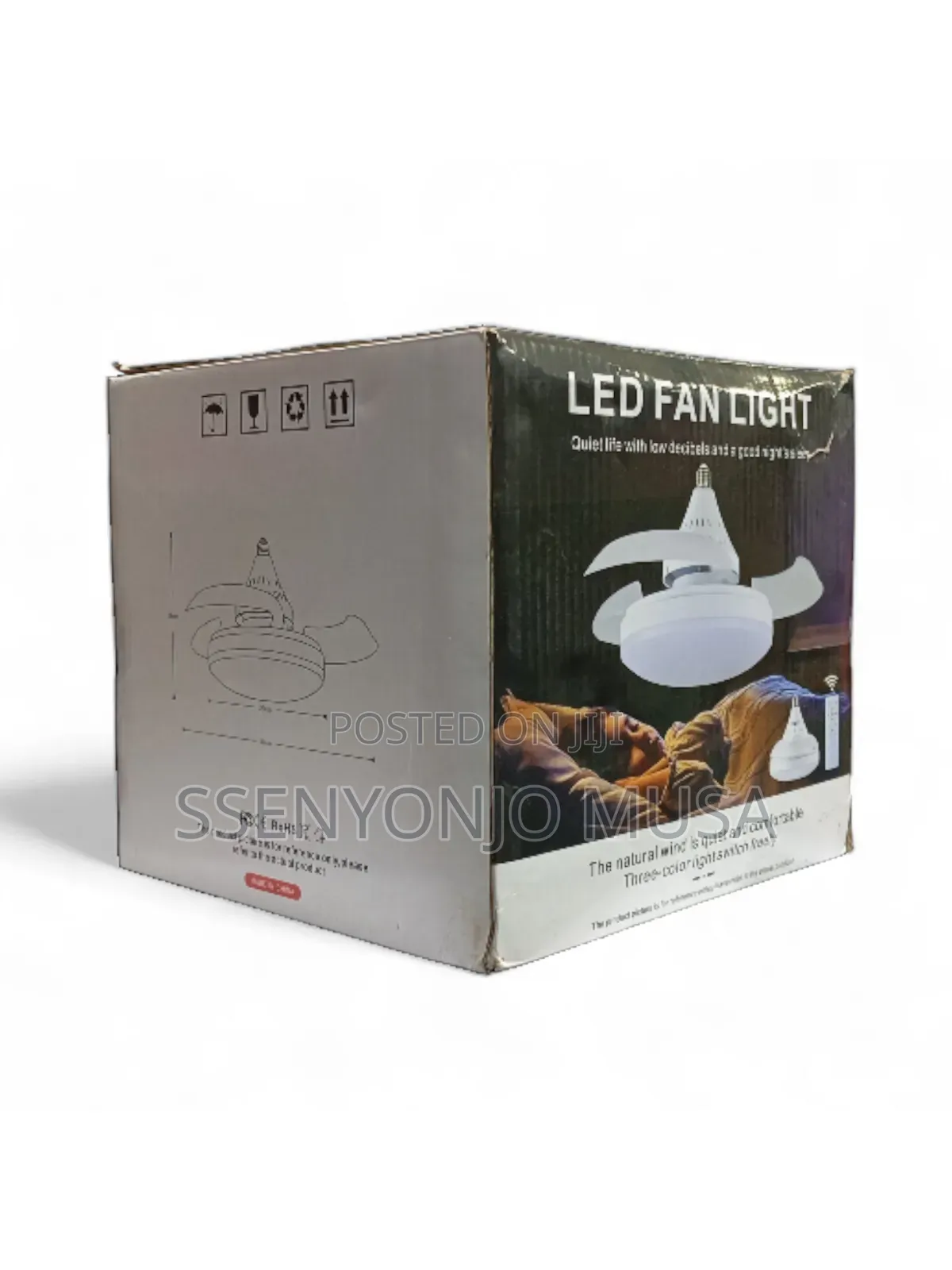 Invisible Led Ceiling Fan Light – Modern Fan Lamp With Remote Control