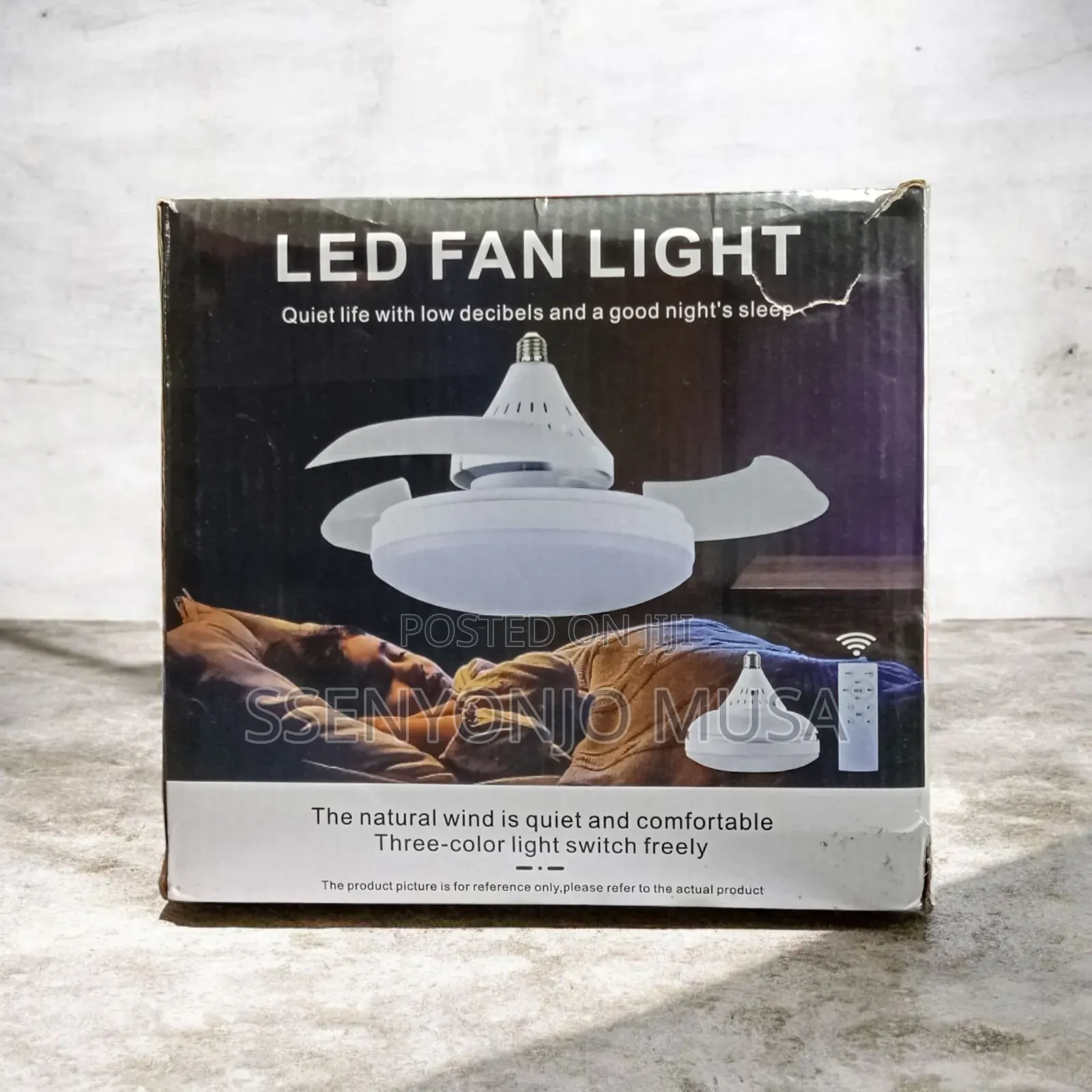 Invisible Led Ceiling Fan Light – Modern Fan Lamp With Remote Control
