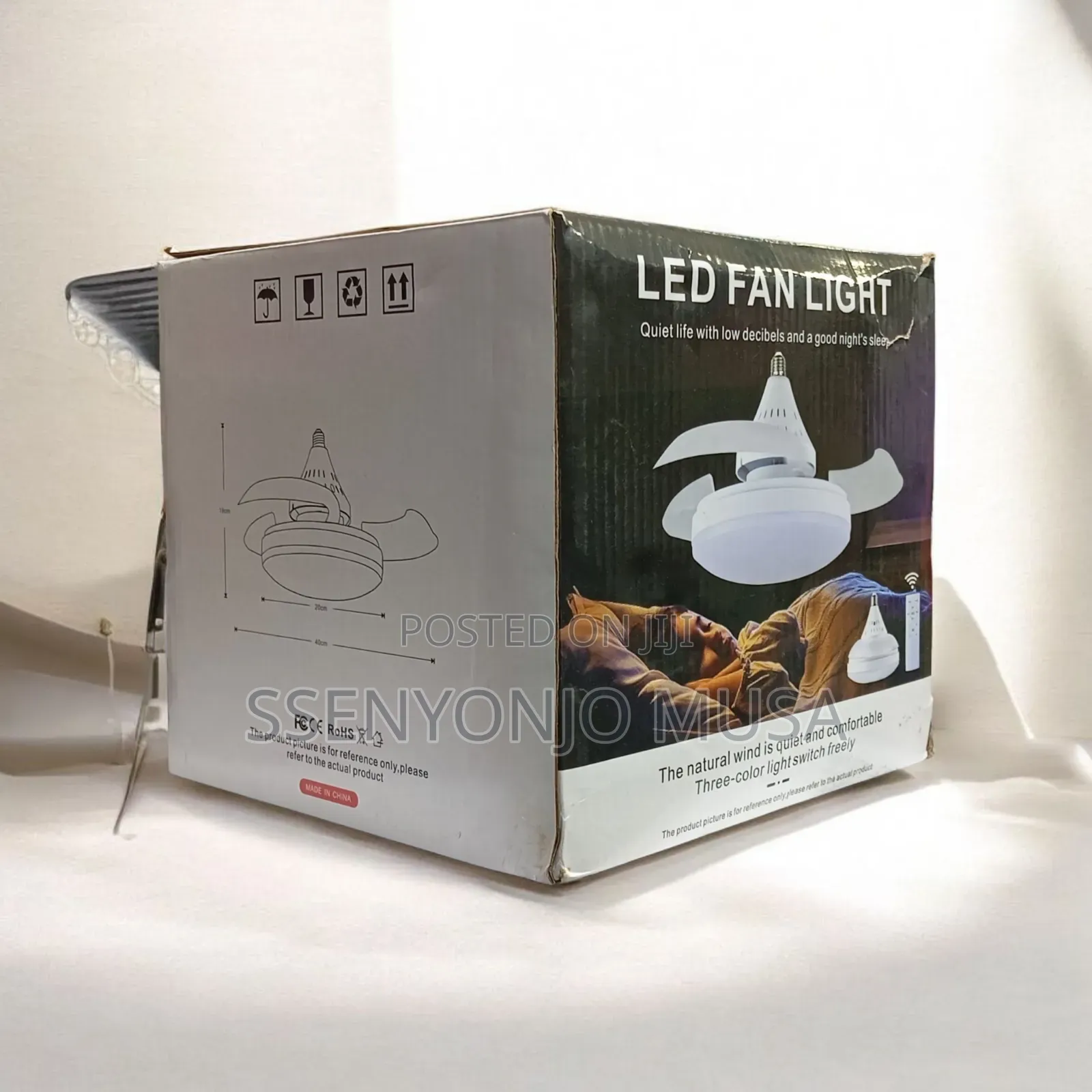 Invisible Led Ceiling Fan Light – Modern Fan Lamp With Remote Control