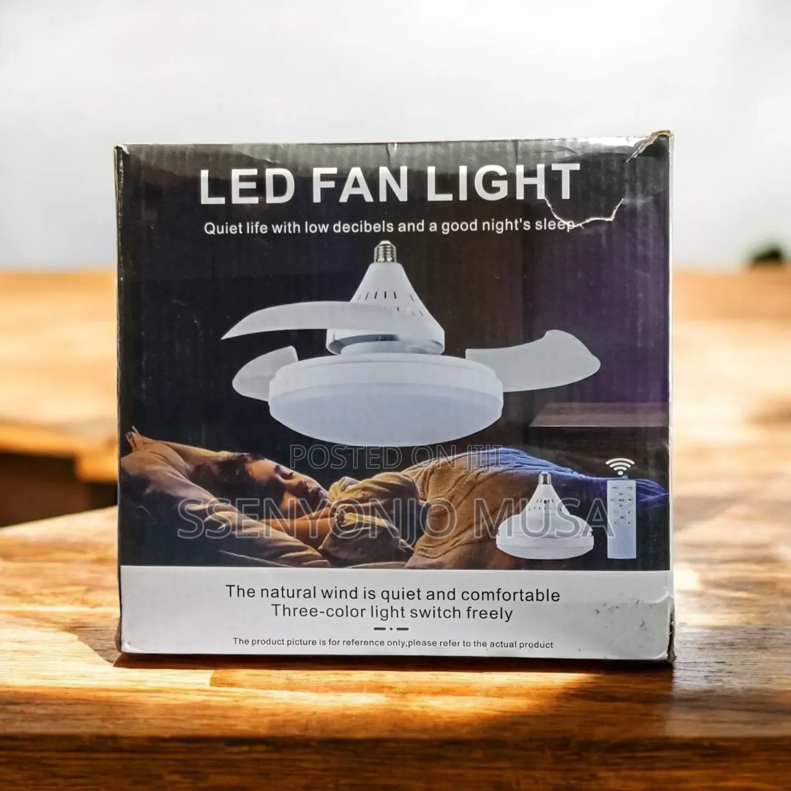 Invisible Led Ceiling Fan Light – Modern Fan Lamp With Remote Control