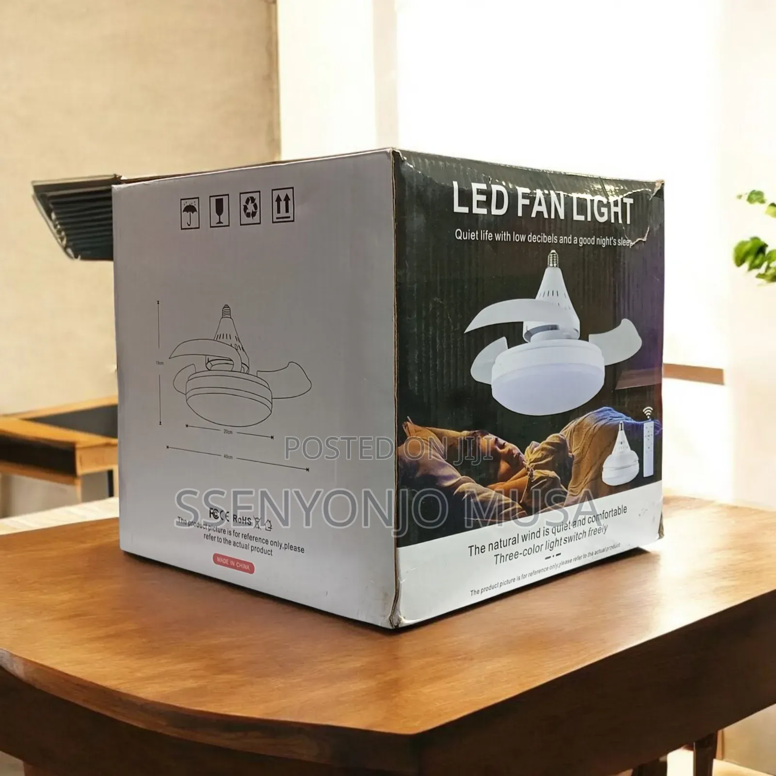 Invisible Led Ceiling Fan Light – Modern Fan Lamp With Remote Control