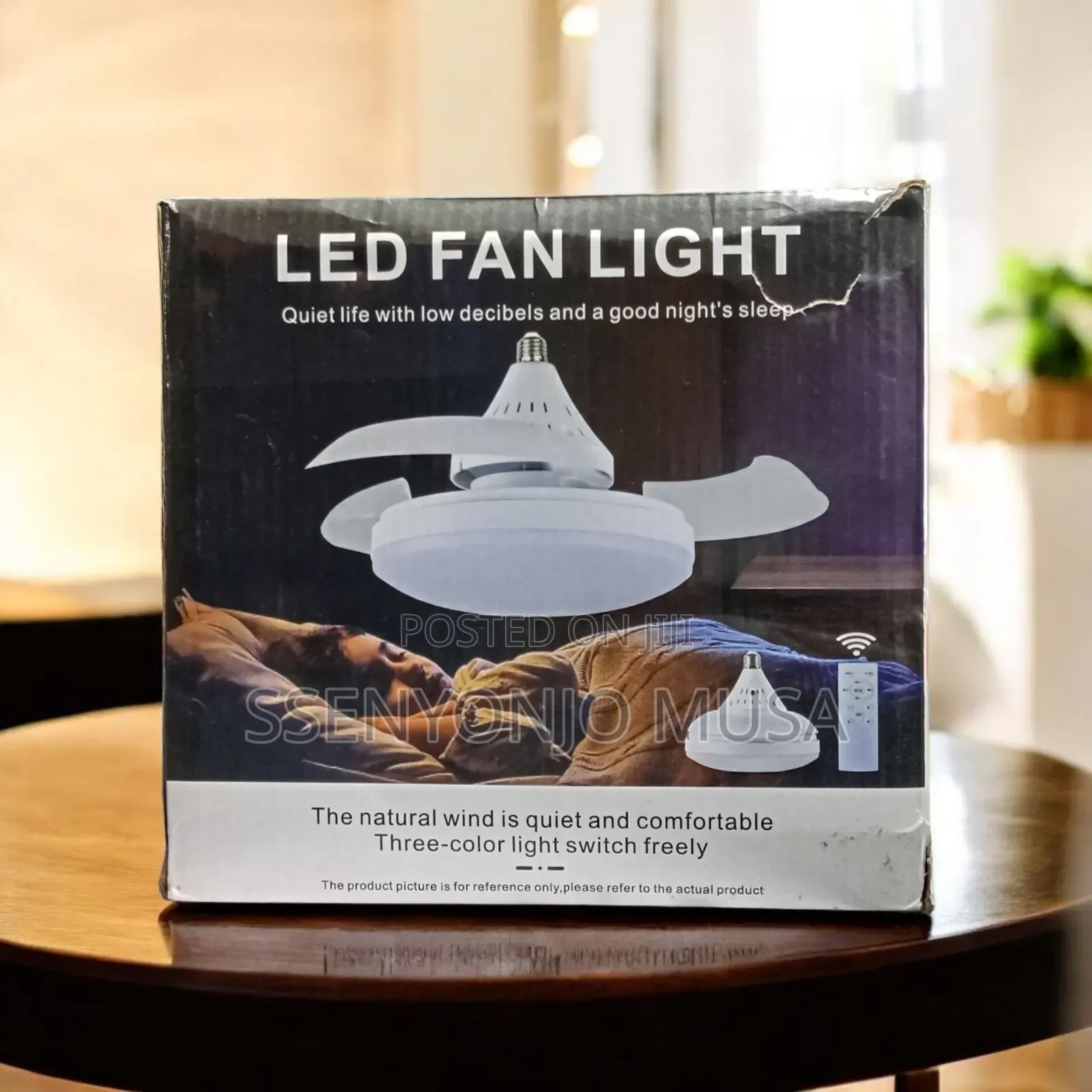 Invisible Led Ceiling Fan Light – Modern Fan Lamp With Remote Control