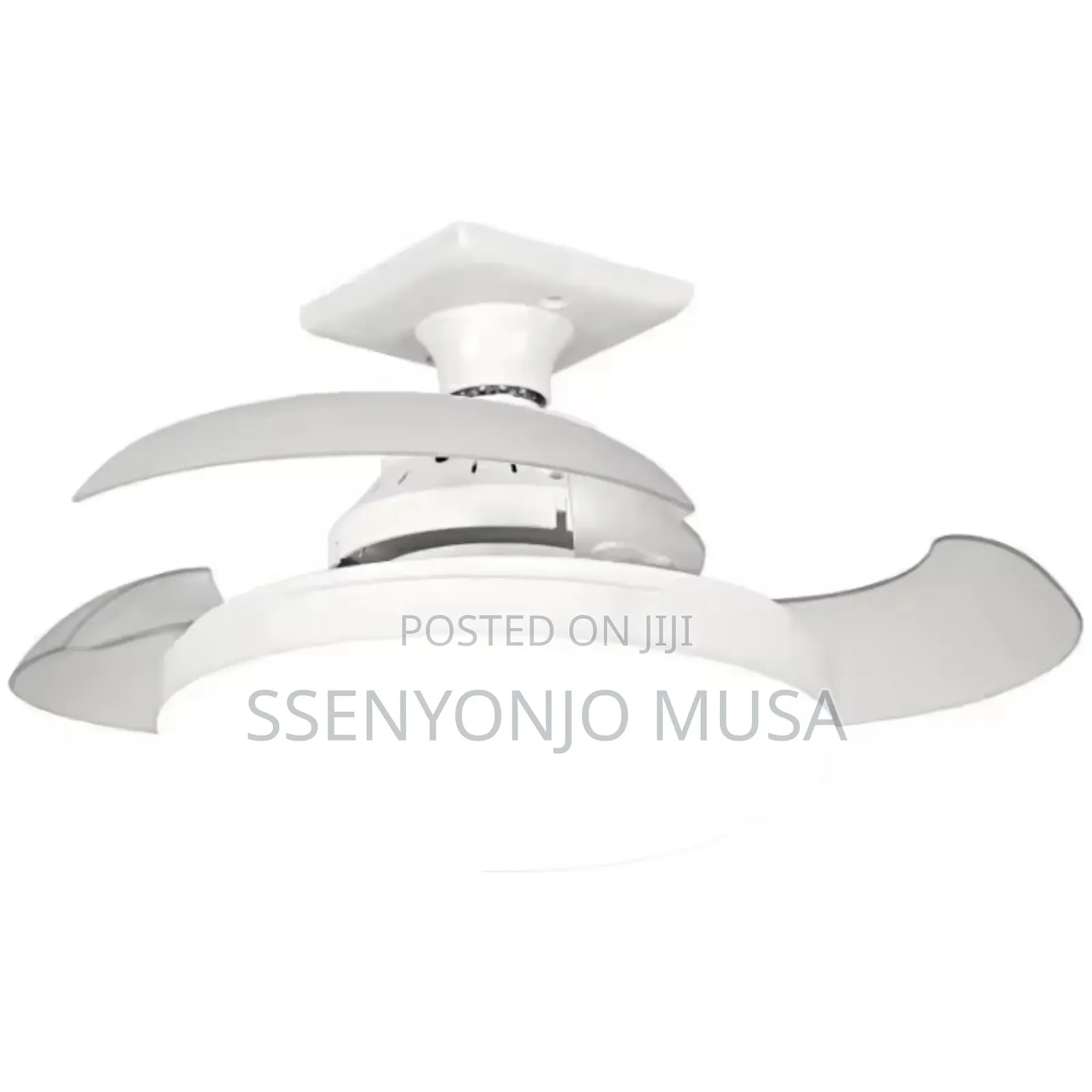 Invisible Led Ceiling Fan Light – Modern Fan Lamp With Remote Control